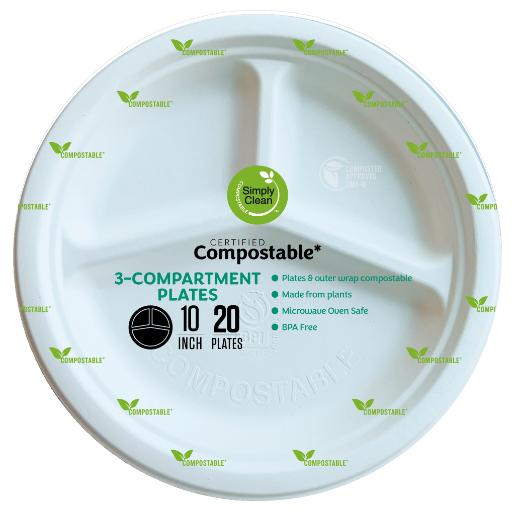 Simply Clean Compostable Plates
