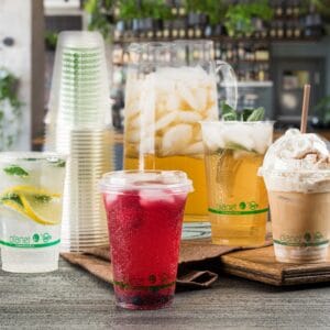 Planet+ Clear Cold Cups, Lids, & Straws