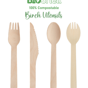 Bioshell Birch Cutlery